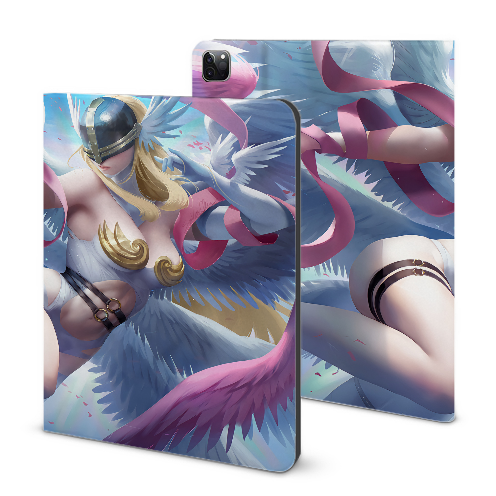 （画像用） Digimon デジタルモンスター/デジモン IPad ケース ブック型 PUレザー TPU 耐衝撃 軽量 薄型 ペン収納なし 全面保護 IPad 各モデル対応